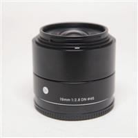 Used Sigma 19mm f/2.8 DN A Sony E-Mount Lens - Black
