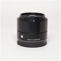 Used Sigma 19mm f/2.8 DN A Sony E-Mount Lens - Black