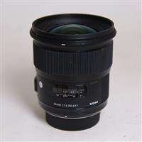 Used Sigma 24mm f/1.4 DG HSM Art Lens Nikon F