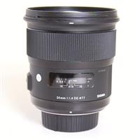 Used Sigma 24mm f/1.4 DG HSM Art Lens Nikon F