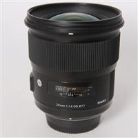 Used Sigma 24mm f/1.4 DG HSM Art Lens Nikon F