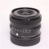 Used Sigma 24mm f/3.5 DG DN Contemporary Lens For Leica L