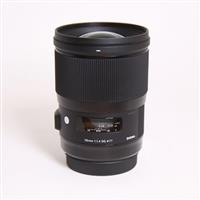 Used Sigma 28mm f/1.4 lens DG HSM Art Canon mount