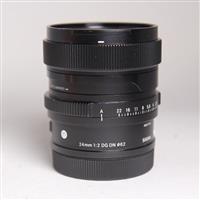 Used Sigma 24mm f/2 DG DN Contemporary Lens for L Mount