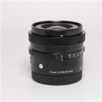 Used Sigma 17mm f/4 DG DN Contemporary Lens for Sony E