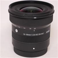 Used Sigma 10-18mm f/2.8 DC DN Contemporary Lens for Fujifilm X