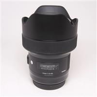Used Sigma 14mm f/1.8 DG HSM Art Lens Canon EF