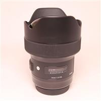 Used Sigma 14mm f/1.8 DG HSM Art Lens Canon EF