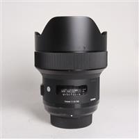 Used Sigma 14mm f/1.8 DG HSM Art Lens Nikon F