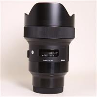 Used Sigma 14mm f/1.8 DG HSM Art Lens Sony E