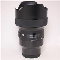 Used Sigma 14mm f/1.8 DG HSM Art Lens Sony E