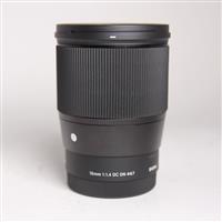 Used Sigma 16mm f/1.4 DC DN Contemporary Lens Sony E