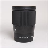 Used Sigma 16mm f/1.4 DC DN Contemporary Lens Sony E