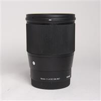 Used Sigma 16mm f/1.4 DC DN Contemporary Lens Sony E