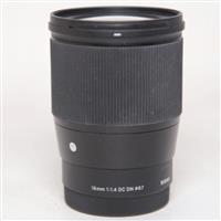 Used Sigma 16mm f/1.4 DC DN Contemporary Lens Sony E