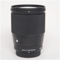 Used Sigma 16mm f/1.4 DC DN Contemporary Lens Micro Four Thirds