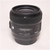 Used Sigma 30mm f/1.4 DC HSM Art Lens Canon EF