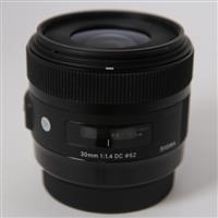 Used Sigma 30mm f/1.4 DC HSM Art Lens Canon EF