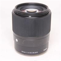 Used Sigma 30mm f/1.4 DC DN Contemporary Lens Sony E