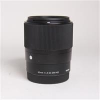 Used Sigma 30mm f/1.4 DC DN Contemporary Lens Sony E