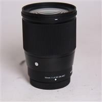 Used Sigma 16mm f/1.4 DC DN Contemporary Lens for Fujifilm X Mount