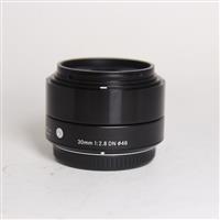Used Sigma 30mm f/2.8 DN - Micro Four Thirds - Black