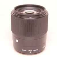 Used Sigma 30mm f/1.4 DC DN Contemporary Lens for Fujifilm X Mount
