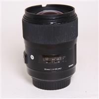 Used Sigma 35mm f/1.4 DG HSM Art Lens Canon EF