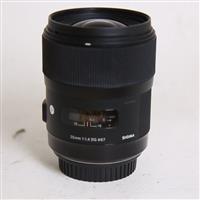 Used Sigma 35mm f/1.4 DG HSM Art Lens Canon EF