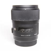 Used Sigma 35mm f/1.4 DG HSM Art Lens Canon EF