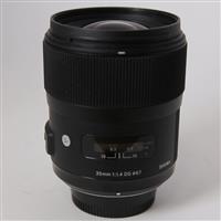 Used Sigma 35mm f/1.4 DG HSM Art Lens Nikon F