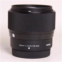 Used Sigma 56mm f/1.4 DC DN Contemporary Lens for Fujifilm X Mount