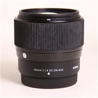 Used Sigma 56mm f/1.4 DC DN Contemporary Lens for Fujifilm X Mount