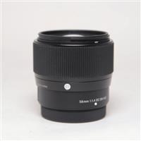 Used Sigma 56mm f/1.4 DC DN Contemporary Lens for Fujifilm X Mount