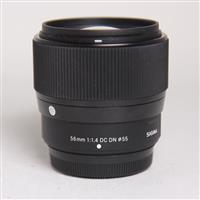 Used Sigma 56mm f/1.4 DC DN Contemporary Lens for Fujifilm X Mount