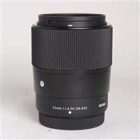 Used Sigma 23mm f/1.4 DC DN Contemporary Lens for Fujifilm X