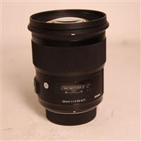 Used Sigma 50mm f/1.4 DG HSM Art Lens Nikon F