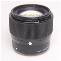 Used Sigma 56mm f/1.4 Lens DC DN Contemporary Sony E-Mount