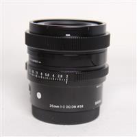 Used Sigma 35mm f/2 DG Contemporary Lens Black for Sony E