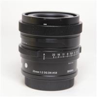 Used Sigma 35mm f/2 DG Contemporary Lens Black for L Mount