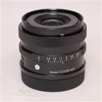 Used Sigma 24mm f/3.5 DG Contemporary Lens Black for L Mount