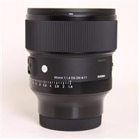 Used Sigma 85mm f/1.4 DG DN Art Lens Sony E