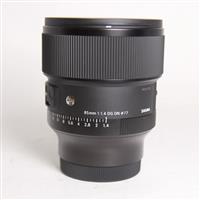 Used Sigma 85mm f/1.4 DG DN Art Lens Sony E