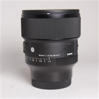 Used Sigma 85mm f/1.4 DG DN Art Lens Sony E