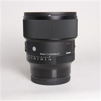 Used Sigma 85mm f/1.4 DG DN Art Lens L-Mount