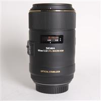 Used Sigma 105mm f/2.8 EX DG OS HSM Macro Lens Canon EF