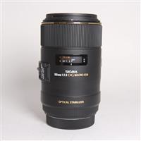 Used Sigma 105mm f/2.8 EX DG OS HSM Macro Lens Canon EF