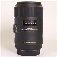 Used Sigma 105mm f/2.8 EX DG OS HSM Macro Lens Canon EF