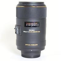 Used Sigma 105mm f/2.8 EX DG OS HSM Macro Lens Nikon F