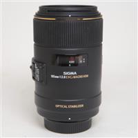 Used Sigma 105mm f/2.8 EX DG OS HSM Macro Lens Nikon F